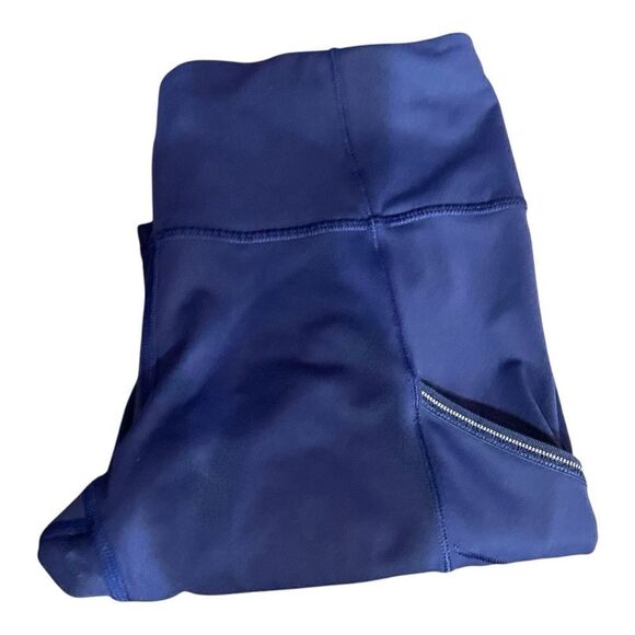Lululemon Fresh Tracks Tight Hero Blue Compression Leggings With Pockets, Size 6 - Picture 4 of 10